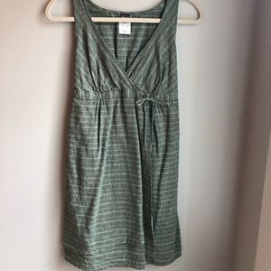 NWOT Patagonia Wrap Dress Heathered Green Stripe Size 0